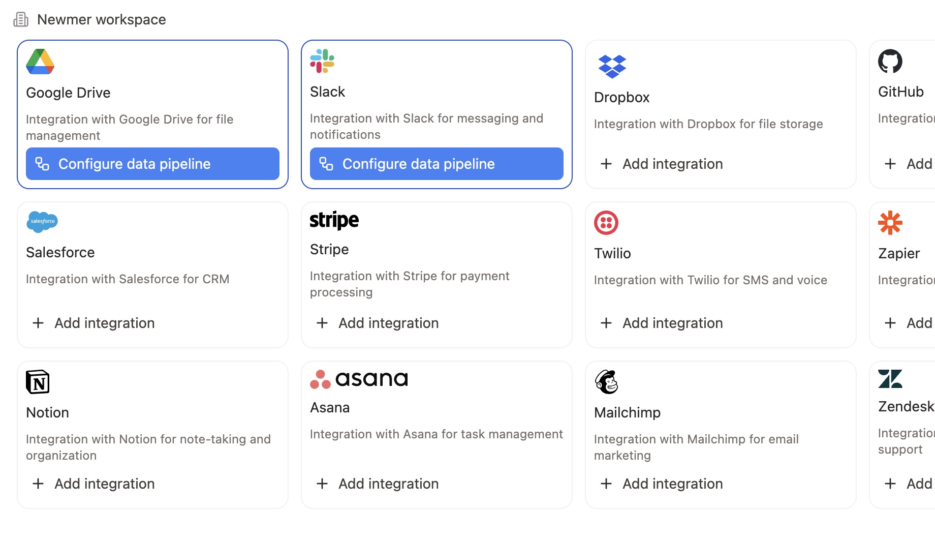 Integrations & Connectors